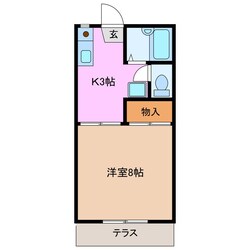 グラバーハウス玉城の物件間取画像